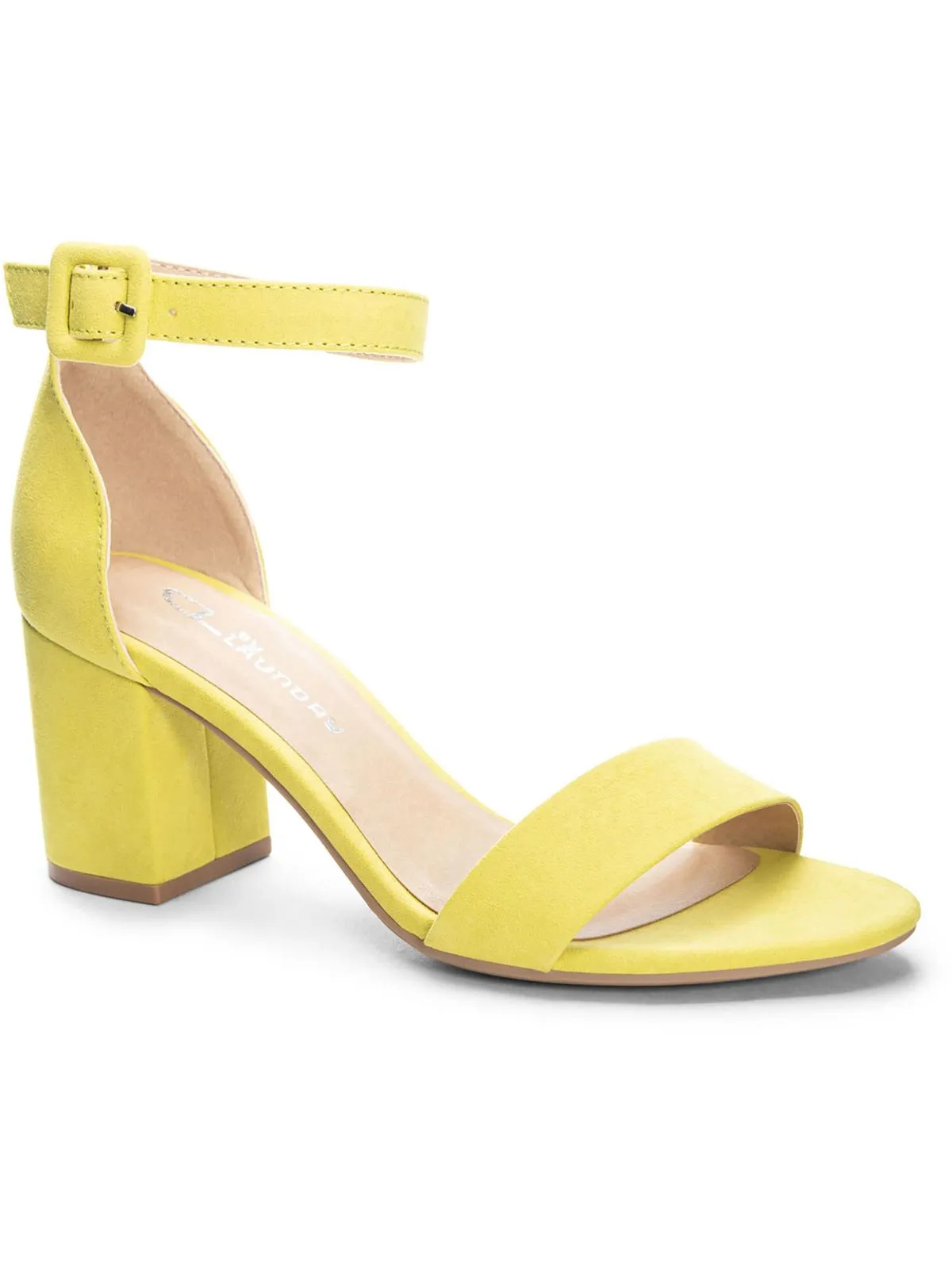 Jody Womens Buckle Dressy Block Heel