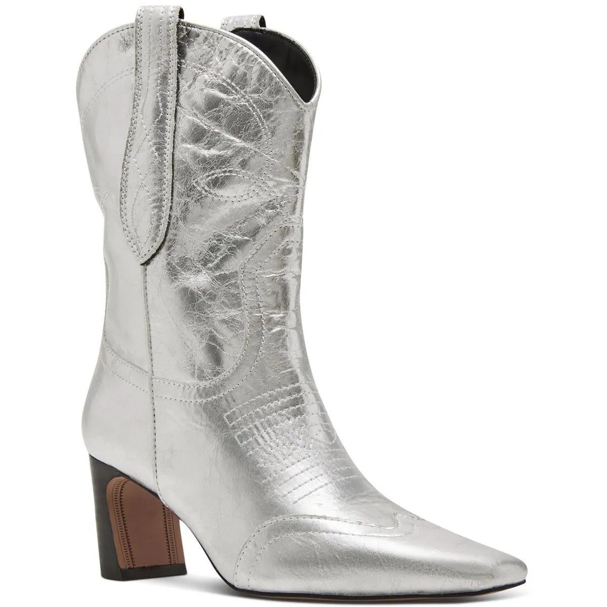 JOSEFINE Womens Embroidered Leather Cowboy, Western Boots