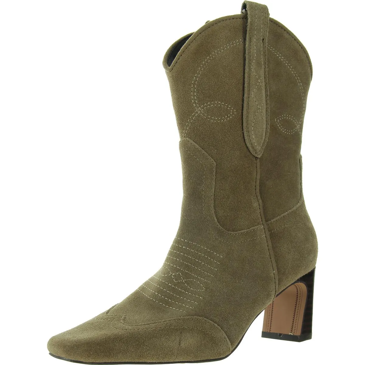 JOSEFINE Womens Embroidered Leather Cowboy, Western Boots