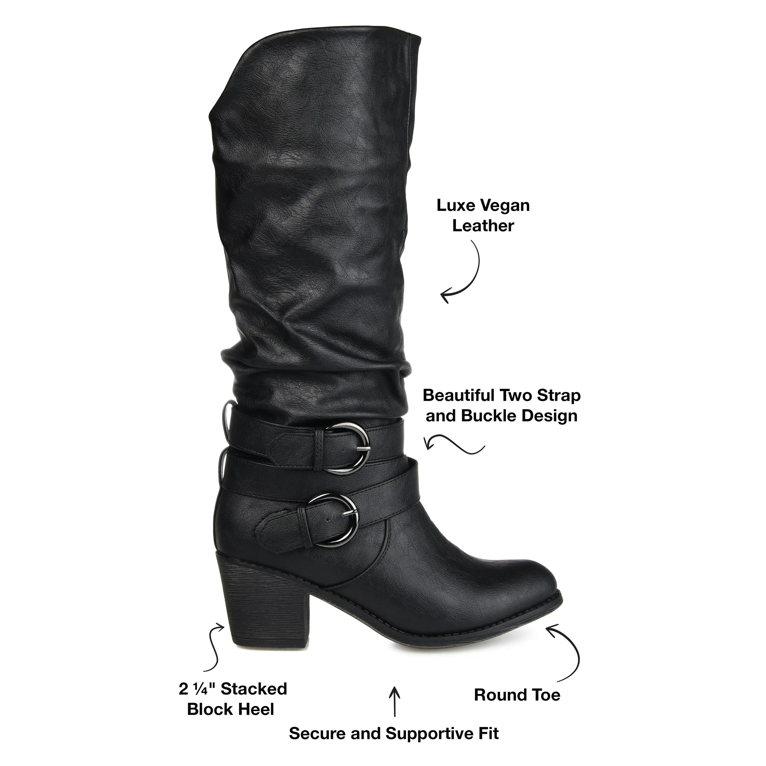Journee Collection Women's Wide Width Wide Calf Late Boot