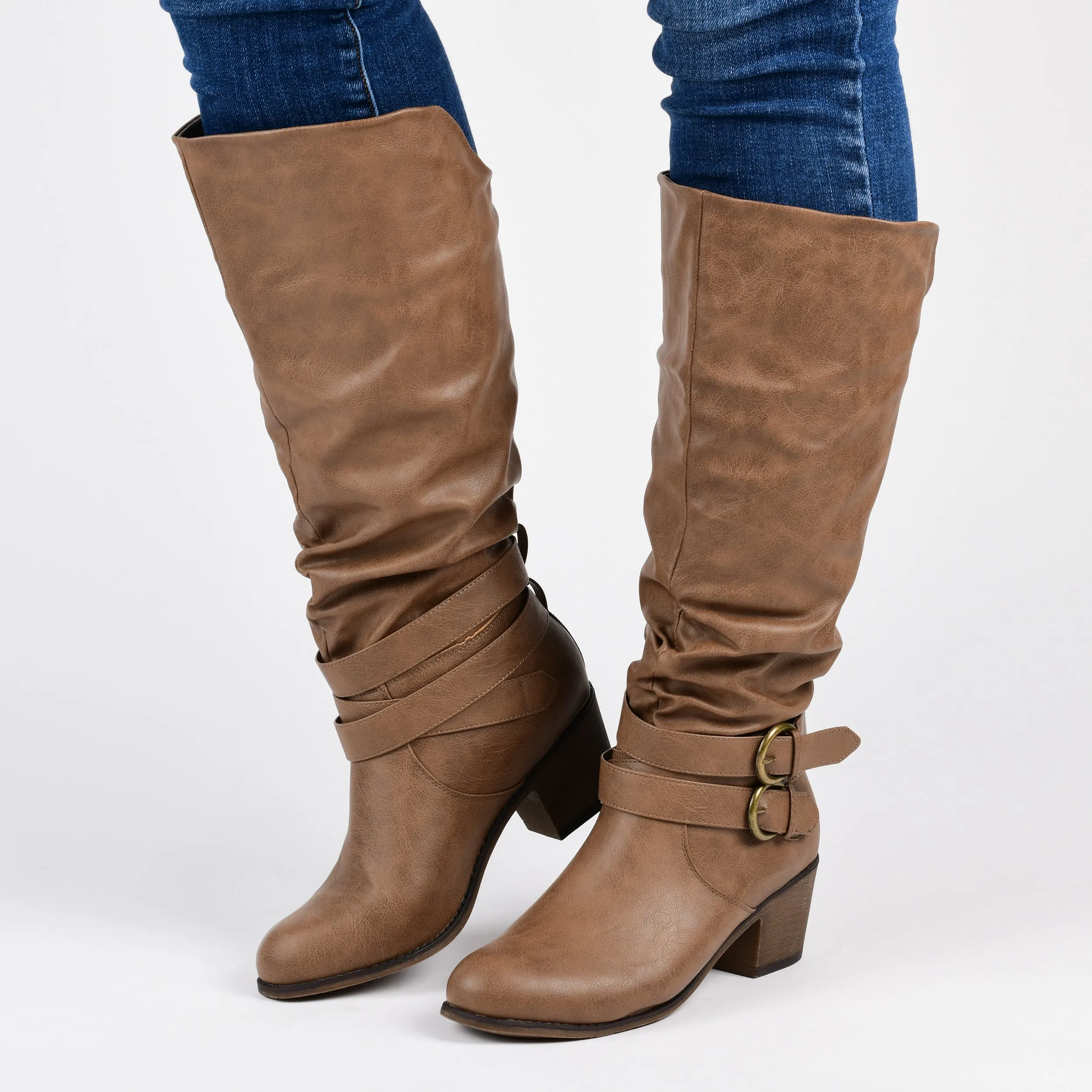 Journee Collection Women's Wide Width Wide Calf Late Boot