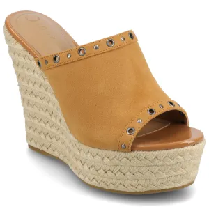 Journee Women's Yari Espadrille Wedge Sandals