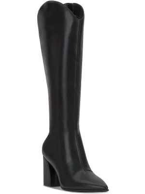 Jovie Womens Faux Leather Tall Knee-High Boots