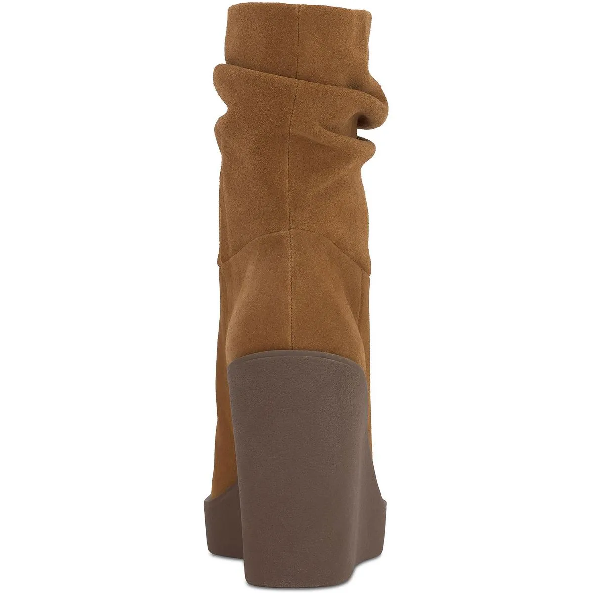 JS-MYNETTE Womens Comfort Insole Leather Mid-Calf Boots