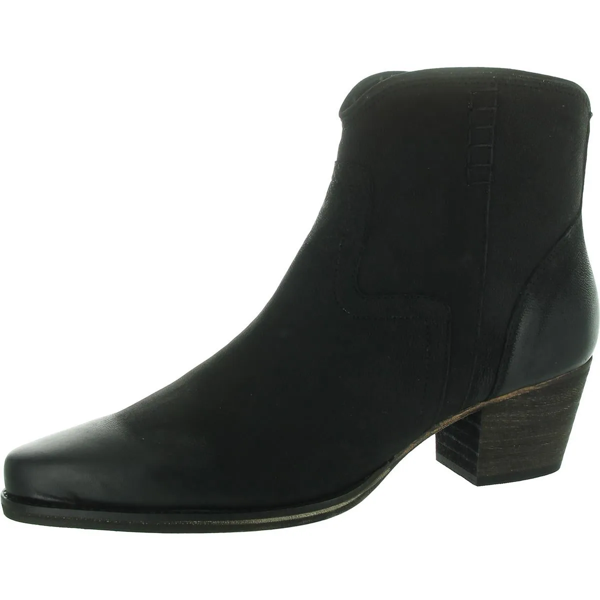 Juniper Womens Zipper Leather Ankle Boots