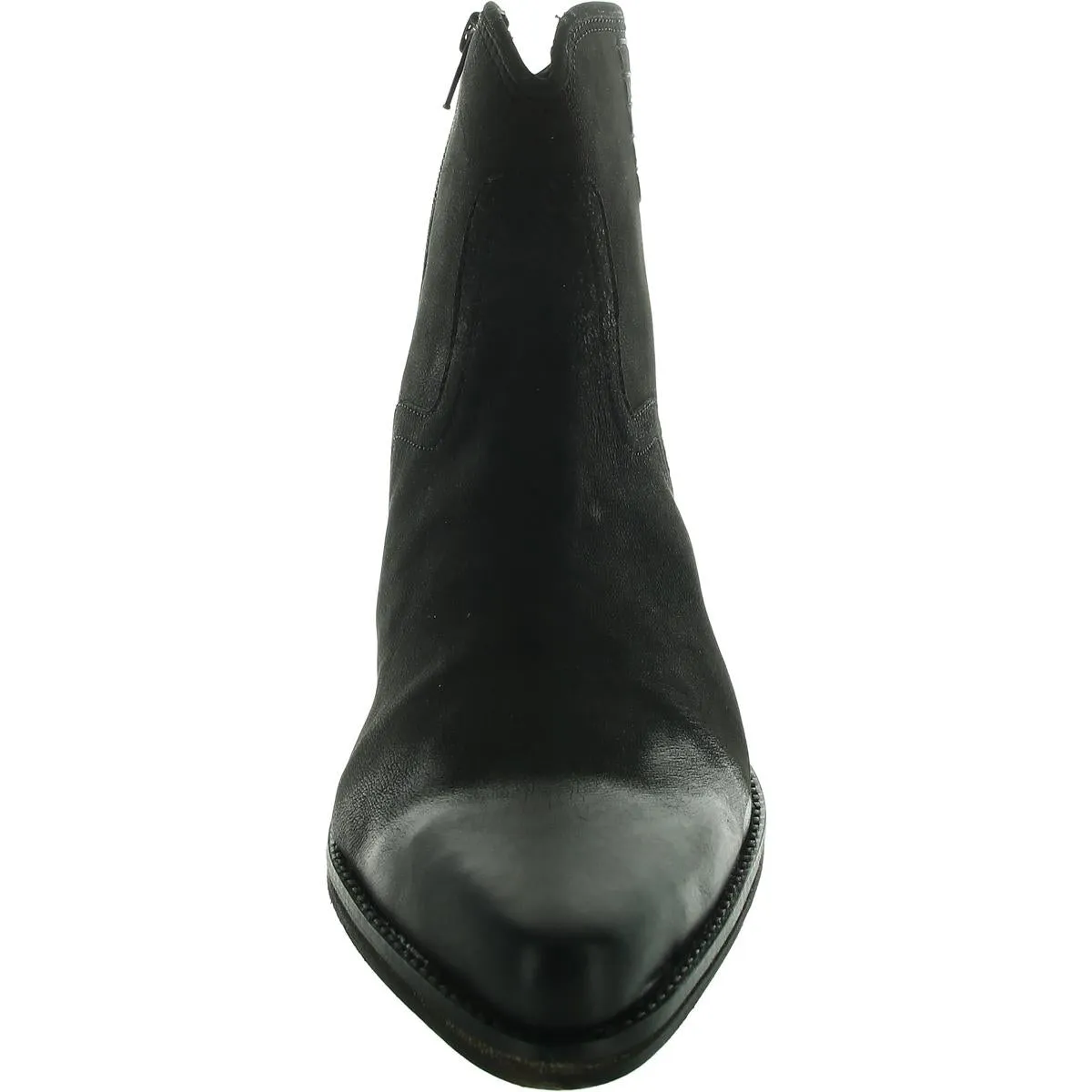 Juniper Womens Zipper Leather Ankle Boots