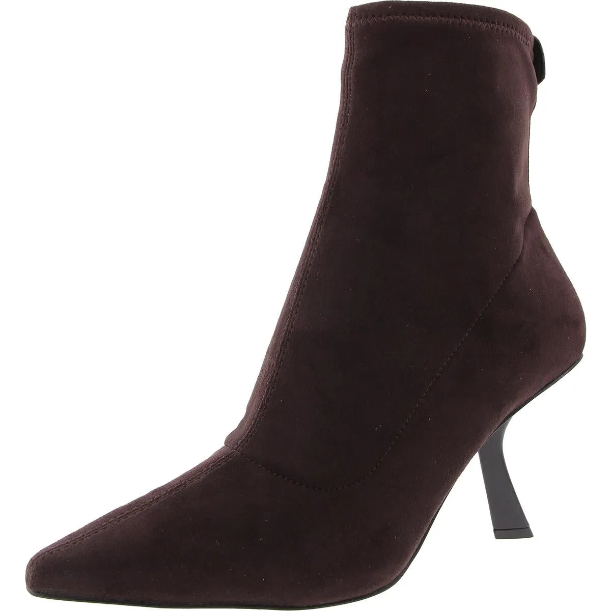 Kelsa Womens Solid Faux Suede Booties
