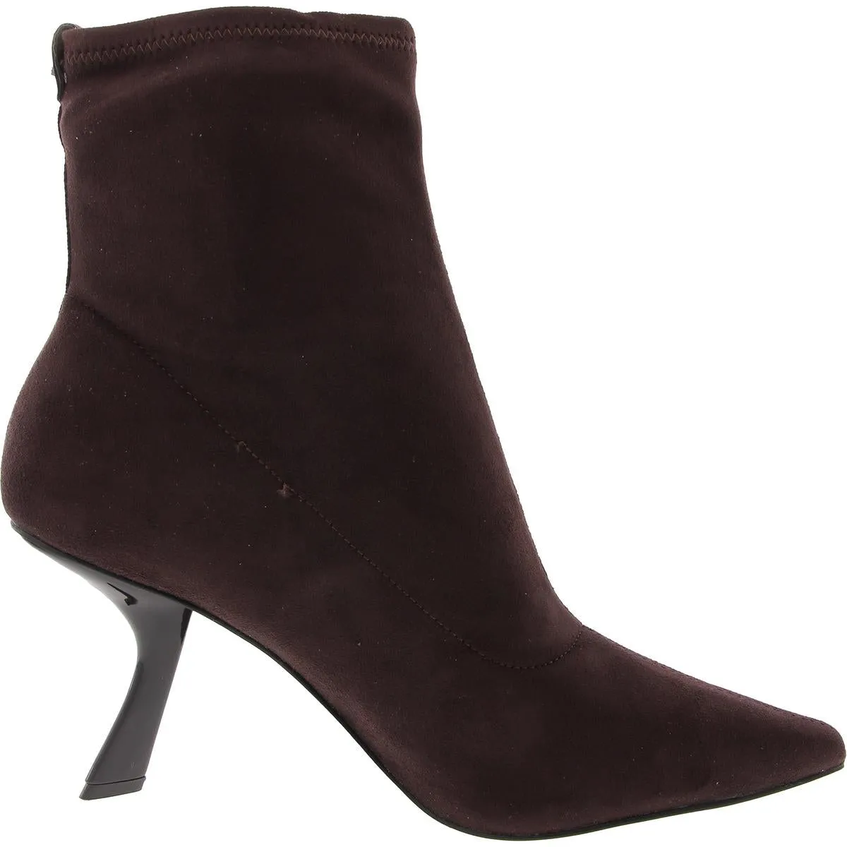 Kelsa Womens Solid Faux Suede Booties