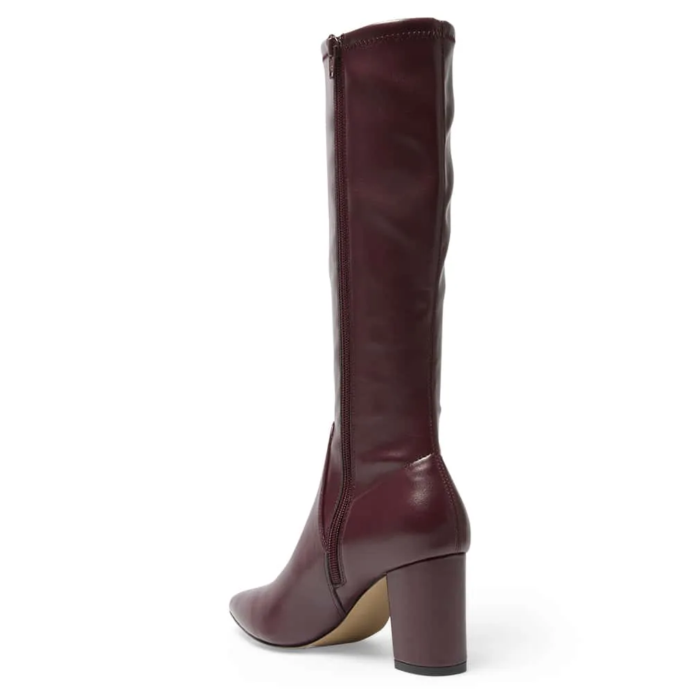 Kendall Boot in Wine