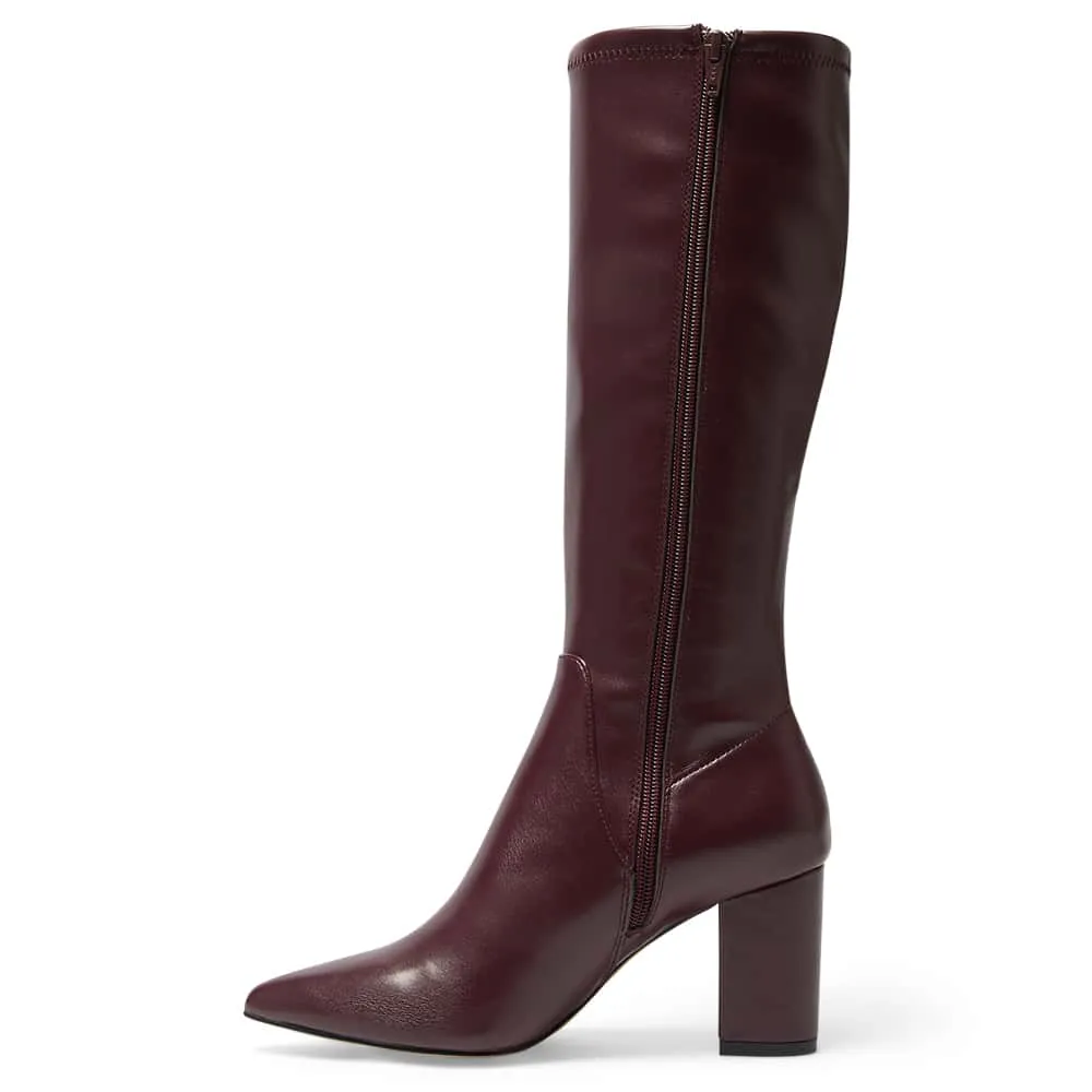 Kendall Boot in Wine