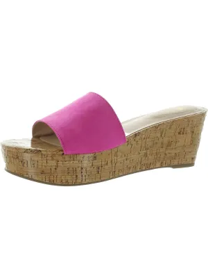 Kennie 2 Womens Slip On Dressy Wedge Sandals