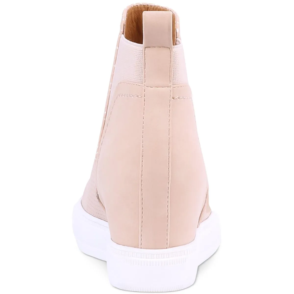 Kimber Womens Faux Leather Pull On Wedge Boots