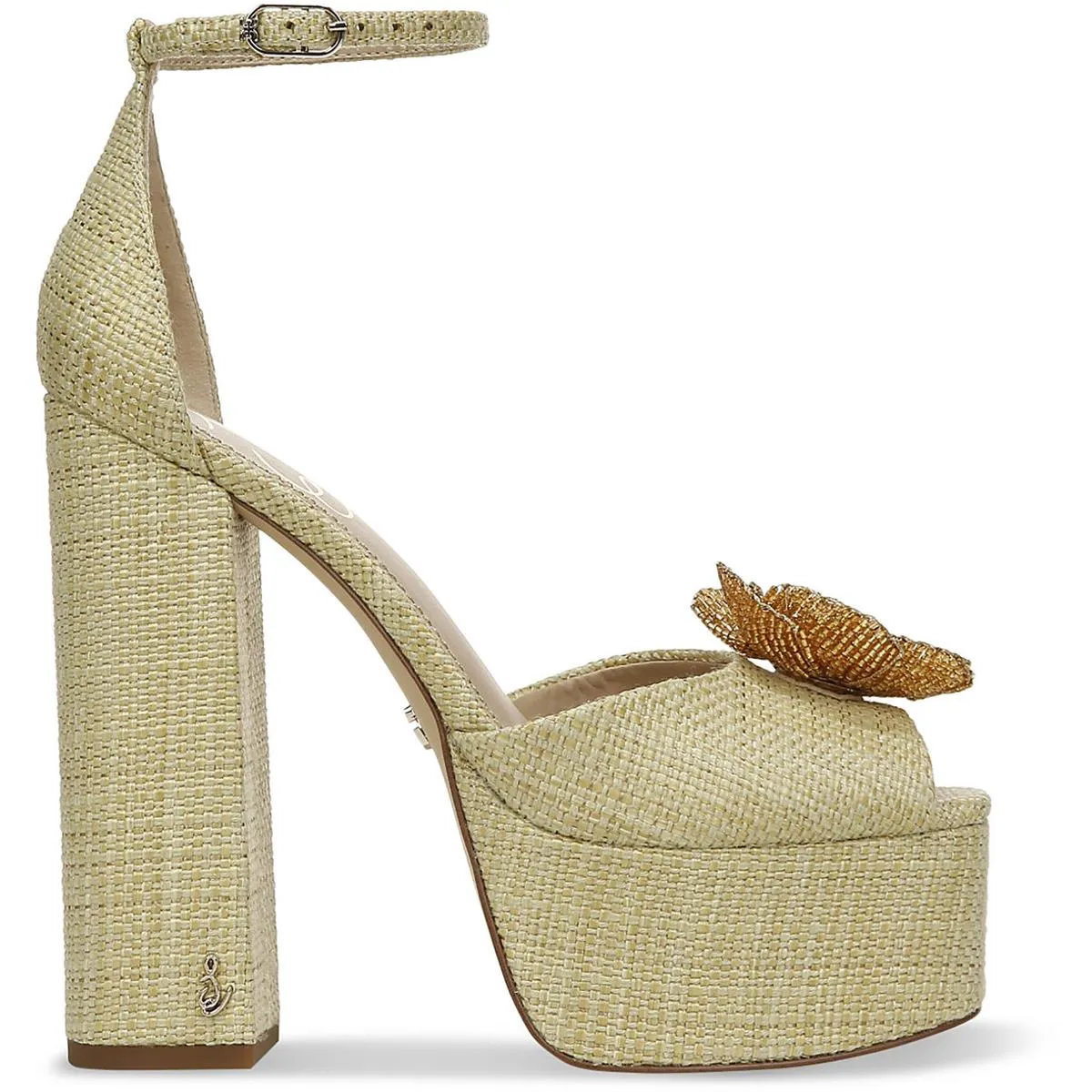 Kori Flora Womens Woven Ankle Strap Platform Sandals