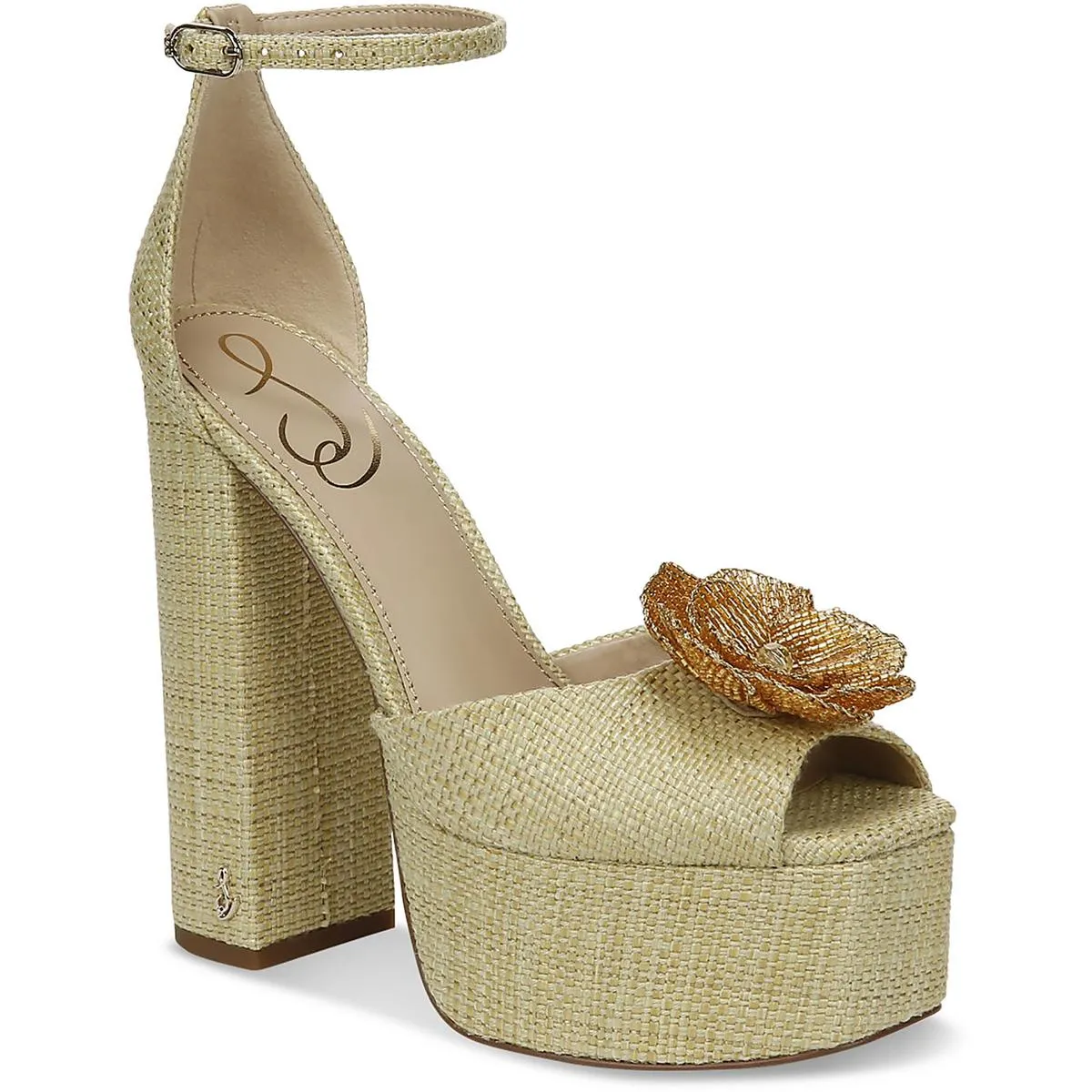 Kori Flora Womens Woven Ankle Strap Platform Sandals