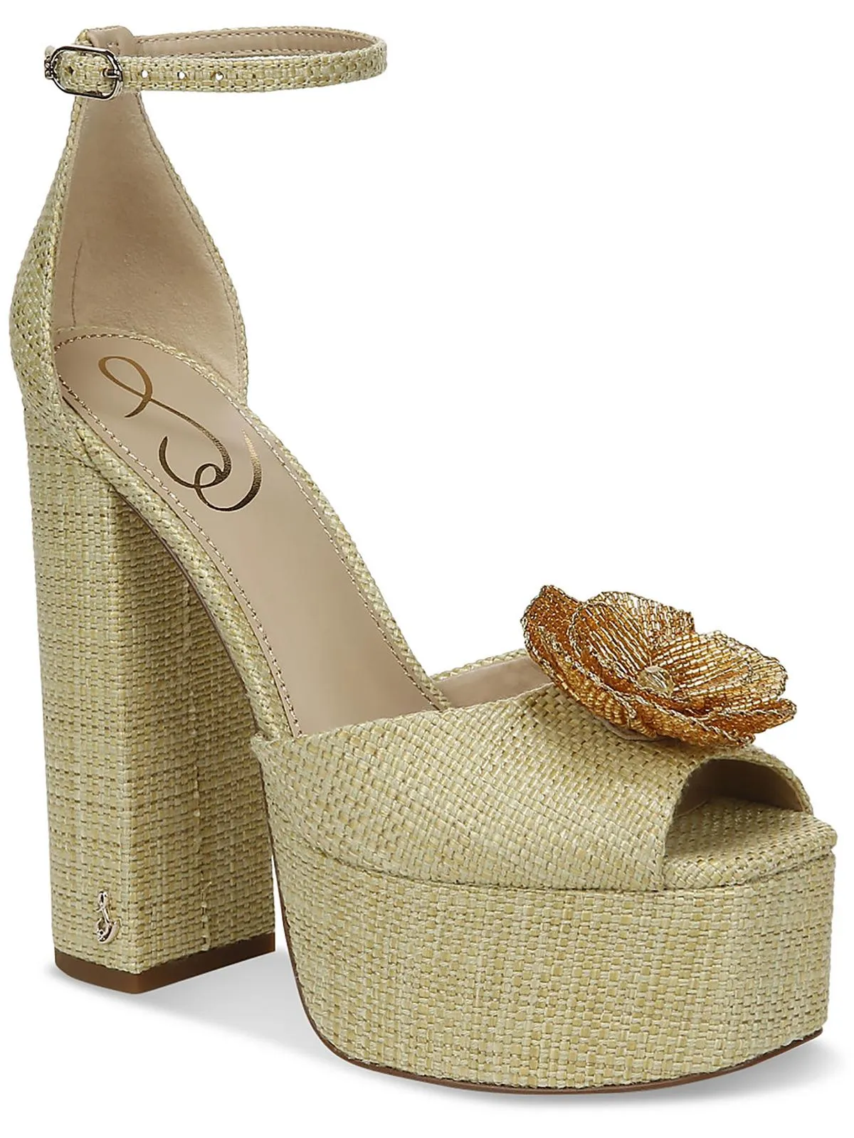 Kori Flora Womens Woven Ankle Strap Platform Sandals