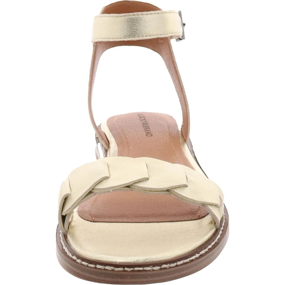 Kyndall Womens Slip On Buckle Ankle Strap