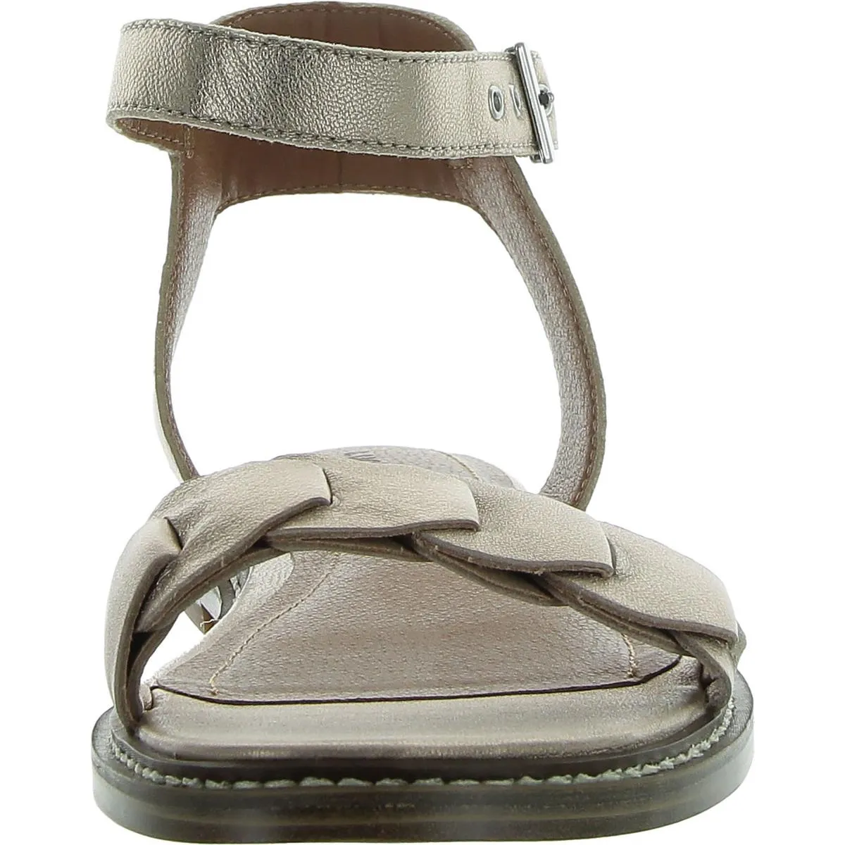 Kyndall Womens Slip On Buckle Ankle Strap