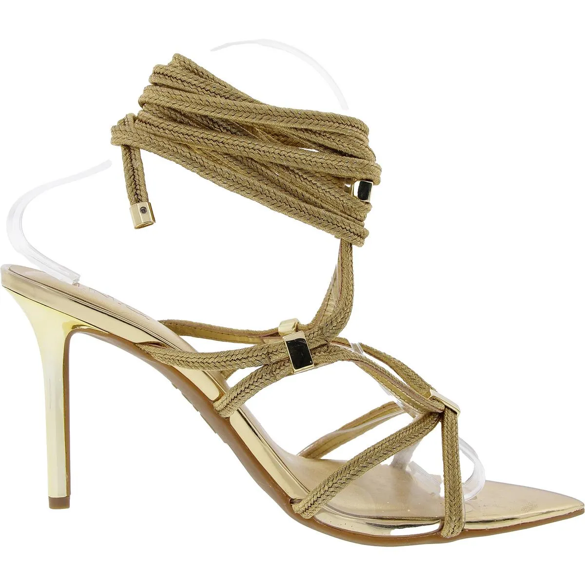 Laqueta Womens Padded Insole Faux Leather Gladiator Sandals