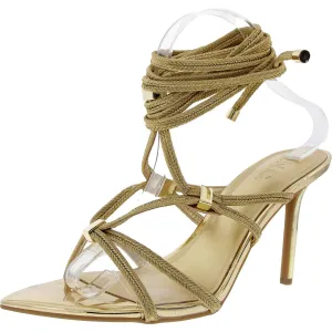 Laqueta Womens Padded Insole Faux Leather Gladiator Sandals