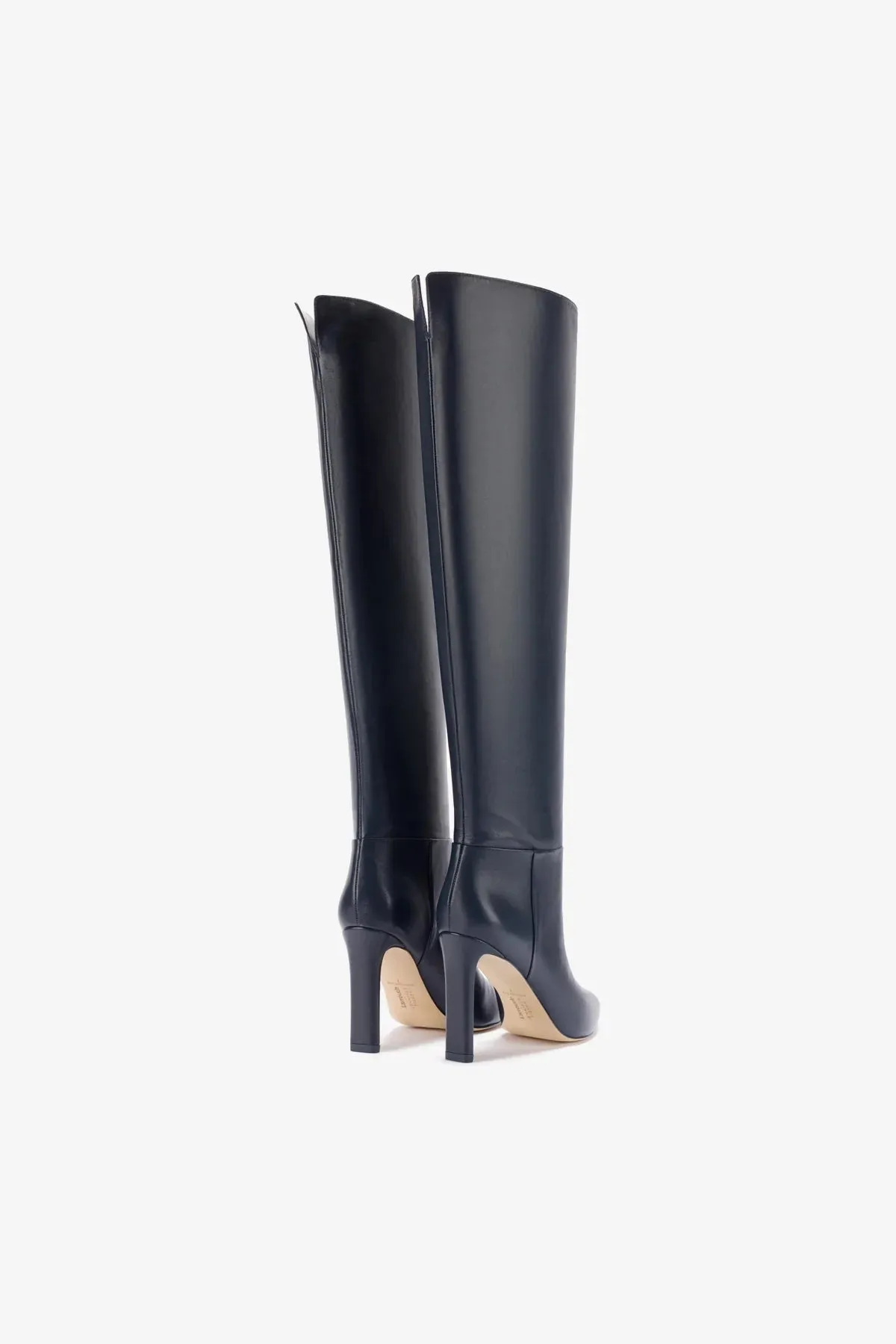 Larroud x Jennifer Fisher Boot In Inky Blue Leather