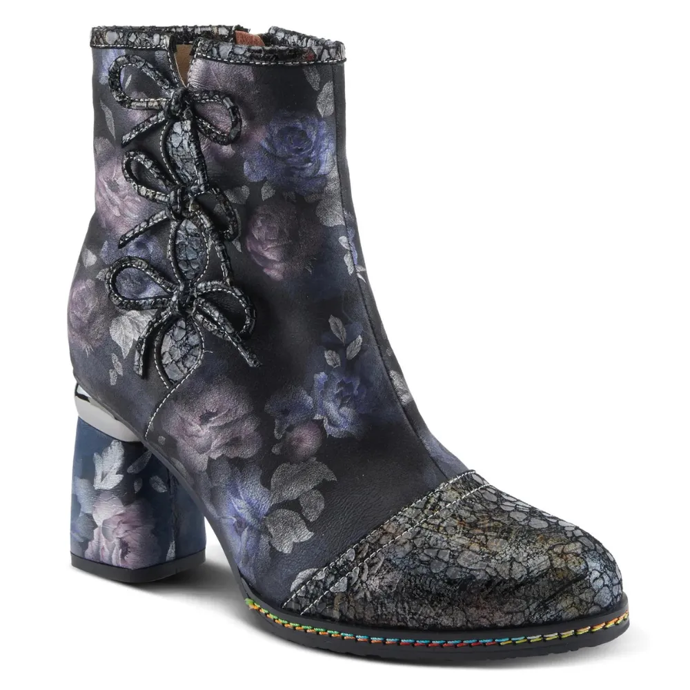 L'artiste By Spring Step Carre Black Multi Boot (Women's)