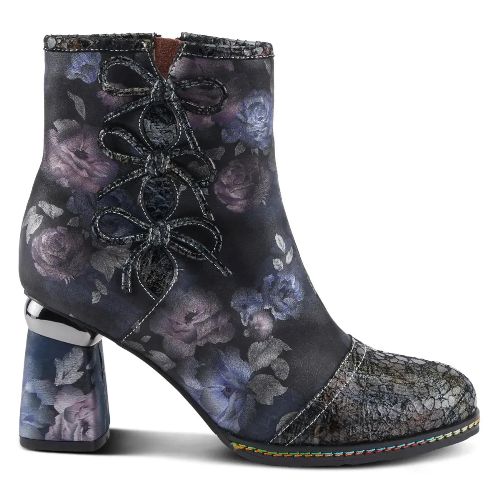 L'artiste By Spring Step Carre Black Multi Boot (Women's)