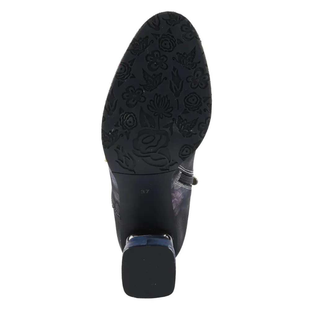L'artiste By Spring Step Carre Black Multi Boot (Women's)