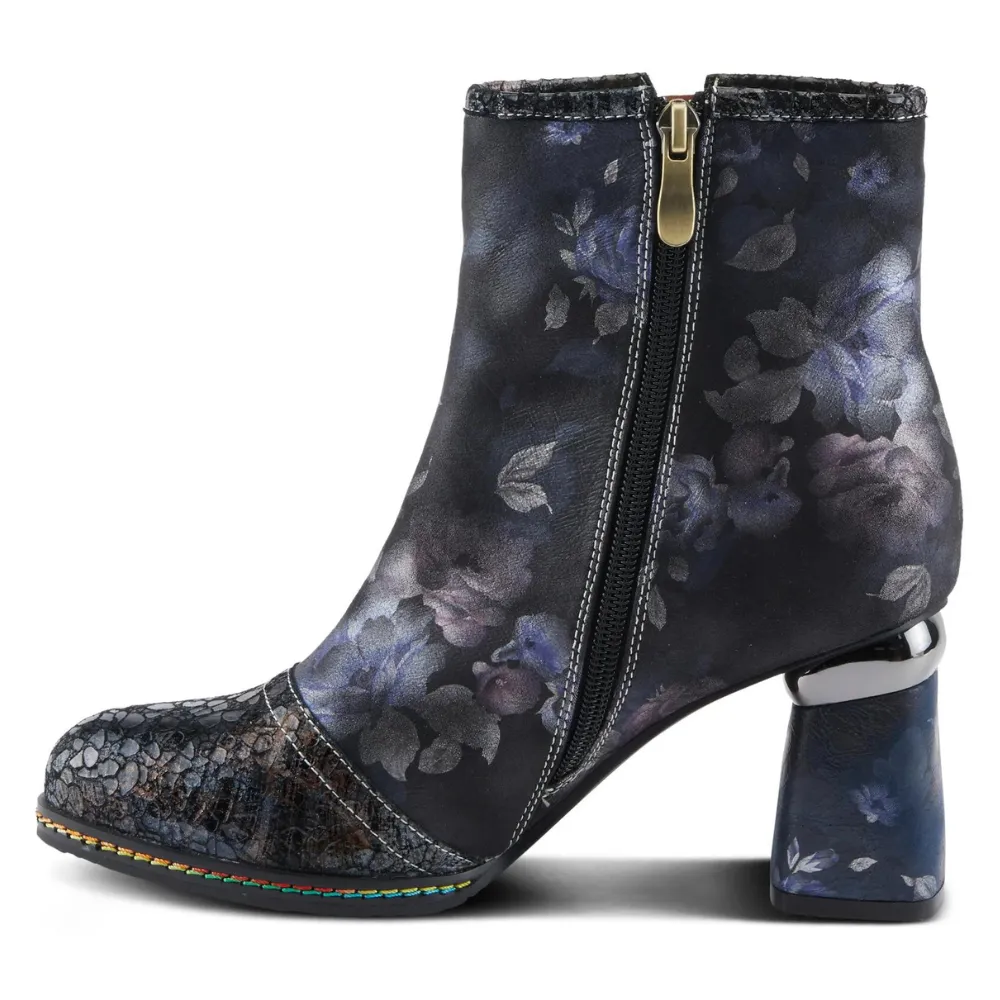 L'artiste By Spring Step Carre Black Multi Boot (Women's)