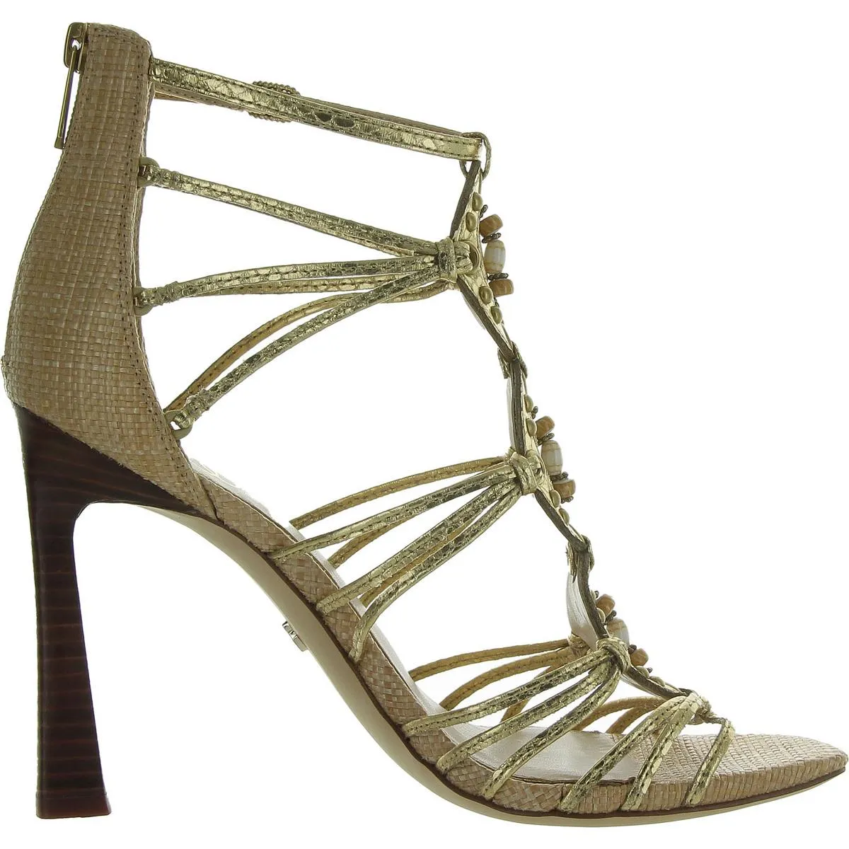 LAURA Womens Faux Leather Open Toe Gladiator Sandals