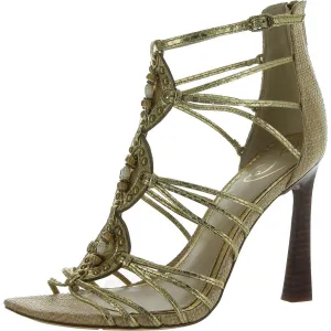 LAURA Womens Faux Leather Open Toe Gladiator Sandals