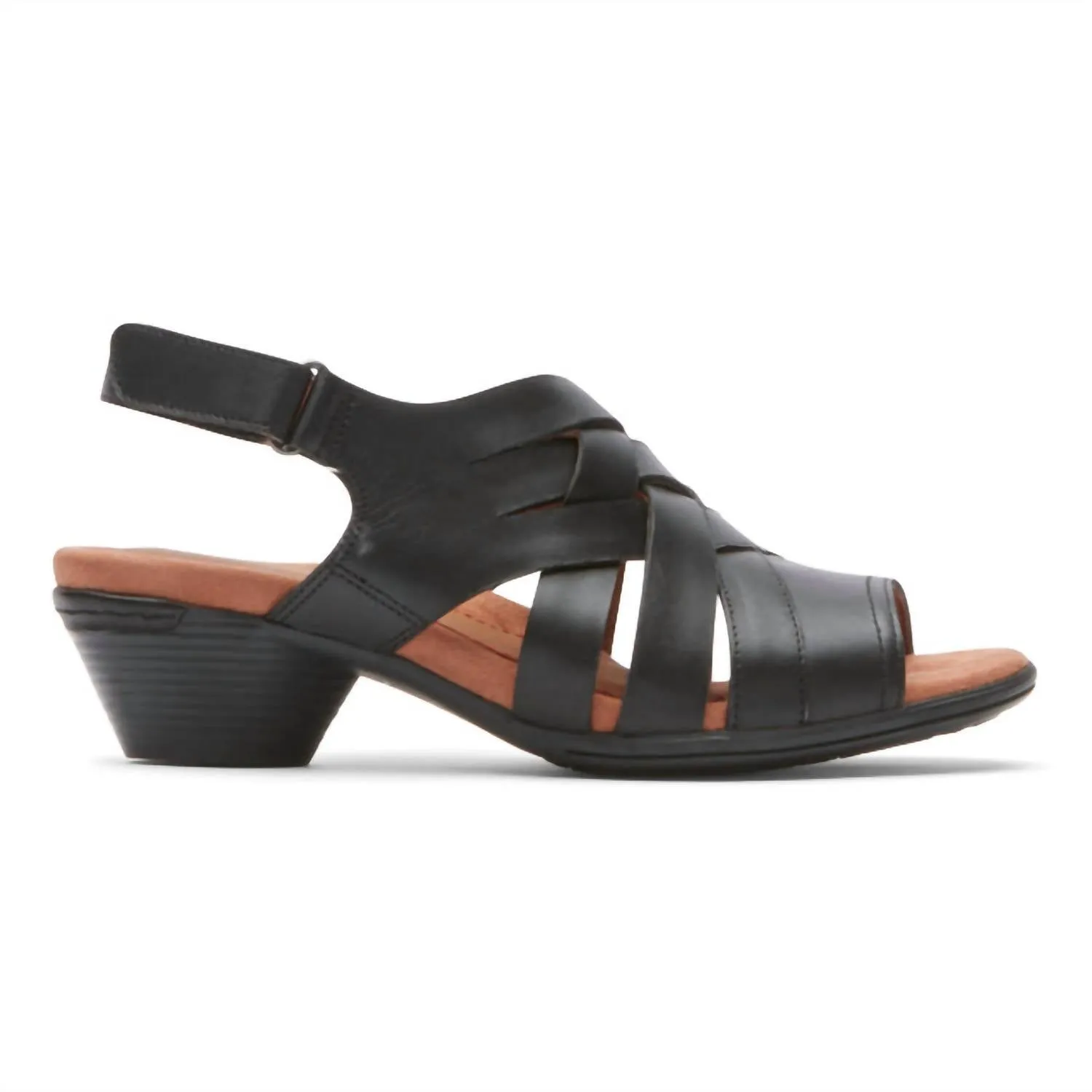 Laurel Woven Sandal In Black