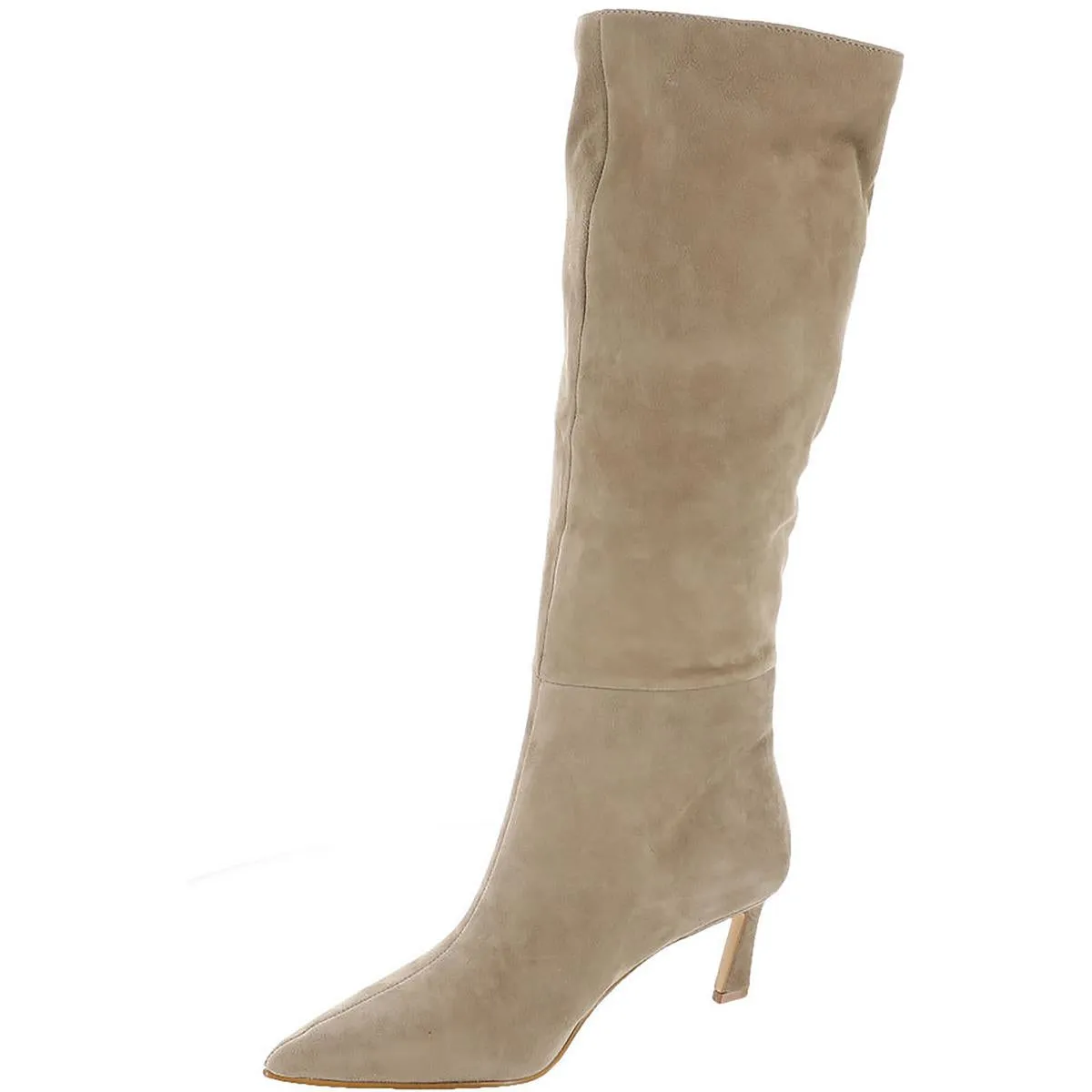 Lavan Womens Suede Pointed Toe Knee-High Boots