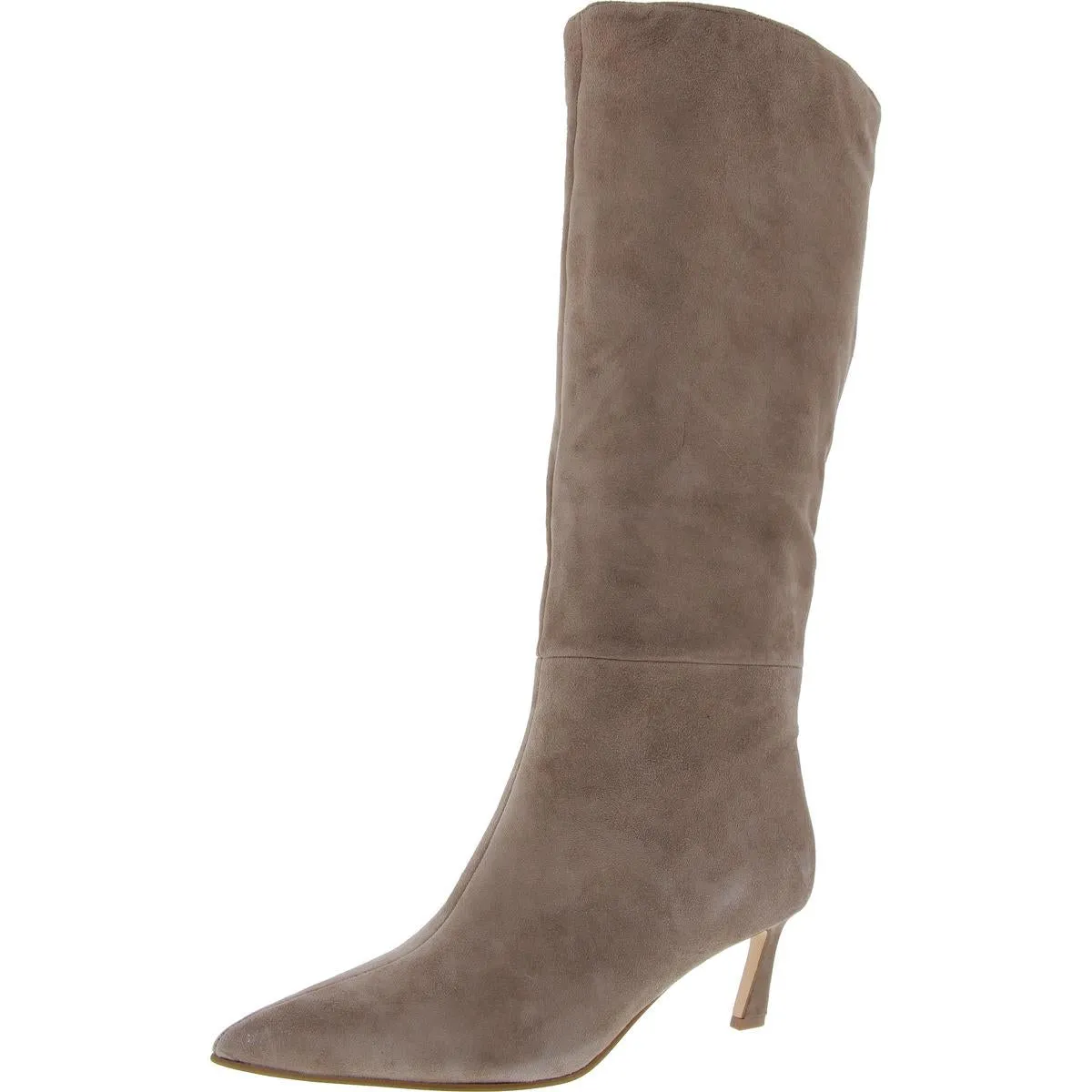 Lavan Womens Suede Pointed Toe Knee-High Boots