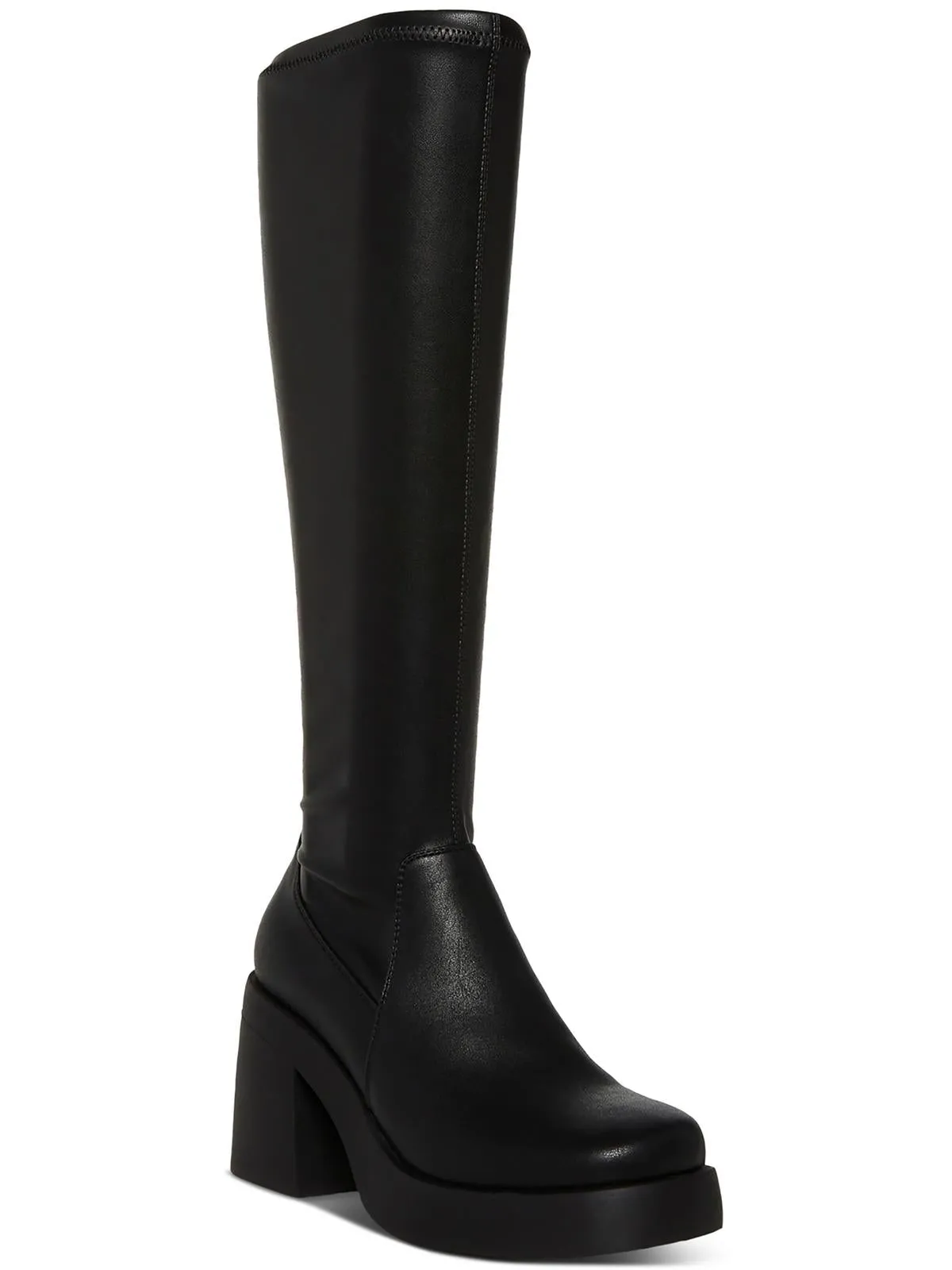 Lax Womens Faux Leather Tall Knee-High Boots