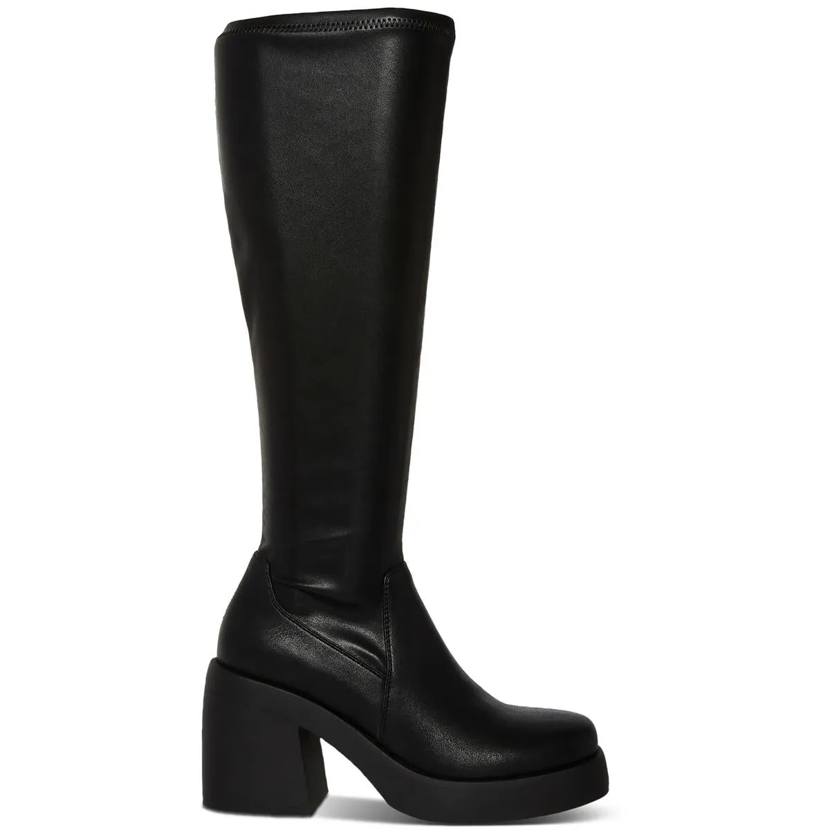 Lax Womens Faux Leather Tall Knee-High Boots