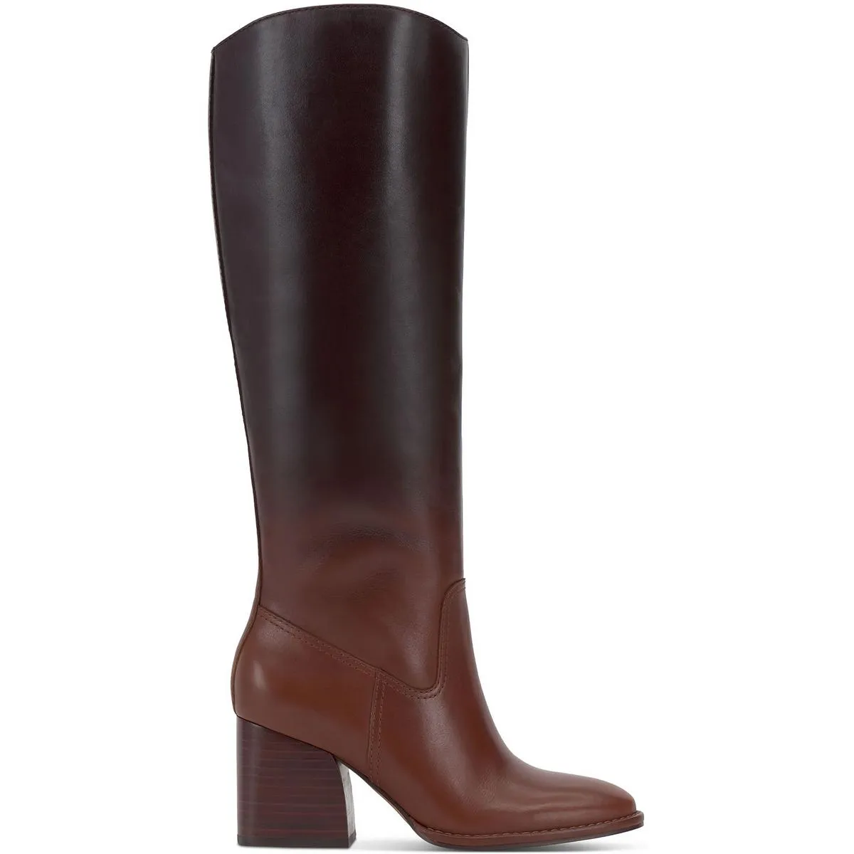 Leila Womens Wide Calf Leather Knee-High Boots