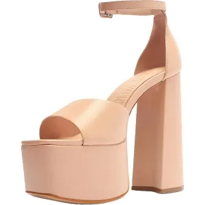 LENNE Womens Leather Buckle Platform Sandals