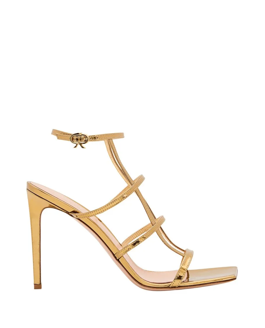 Letal Leather Heel Sandals