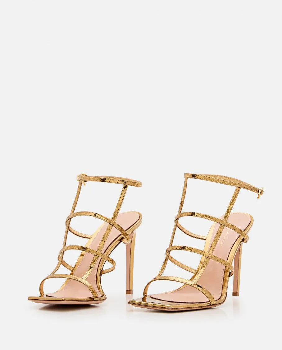 Letal Leather Heel Sandals