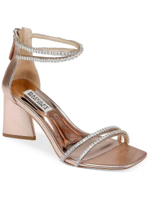 LILLIE Womens Metallic Square toe Heels