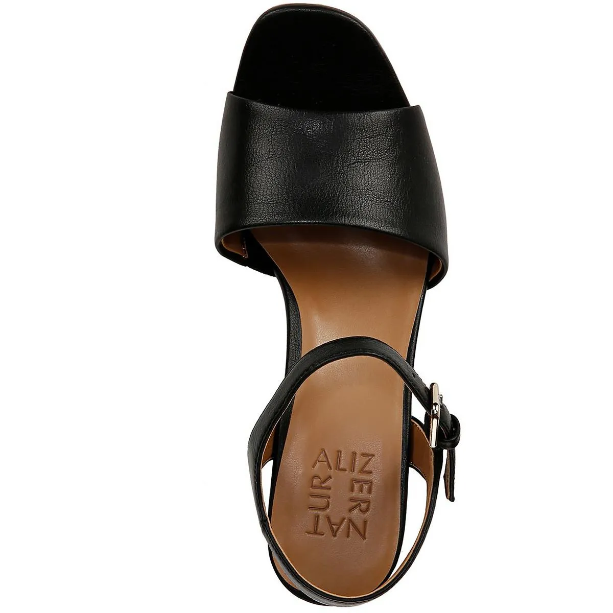 Lilly Womens Faux Leahter Ankle Strap Heels