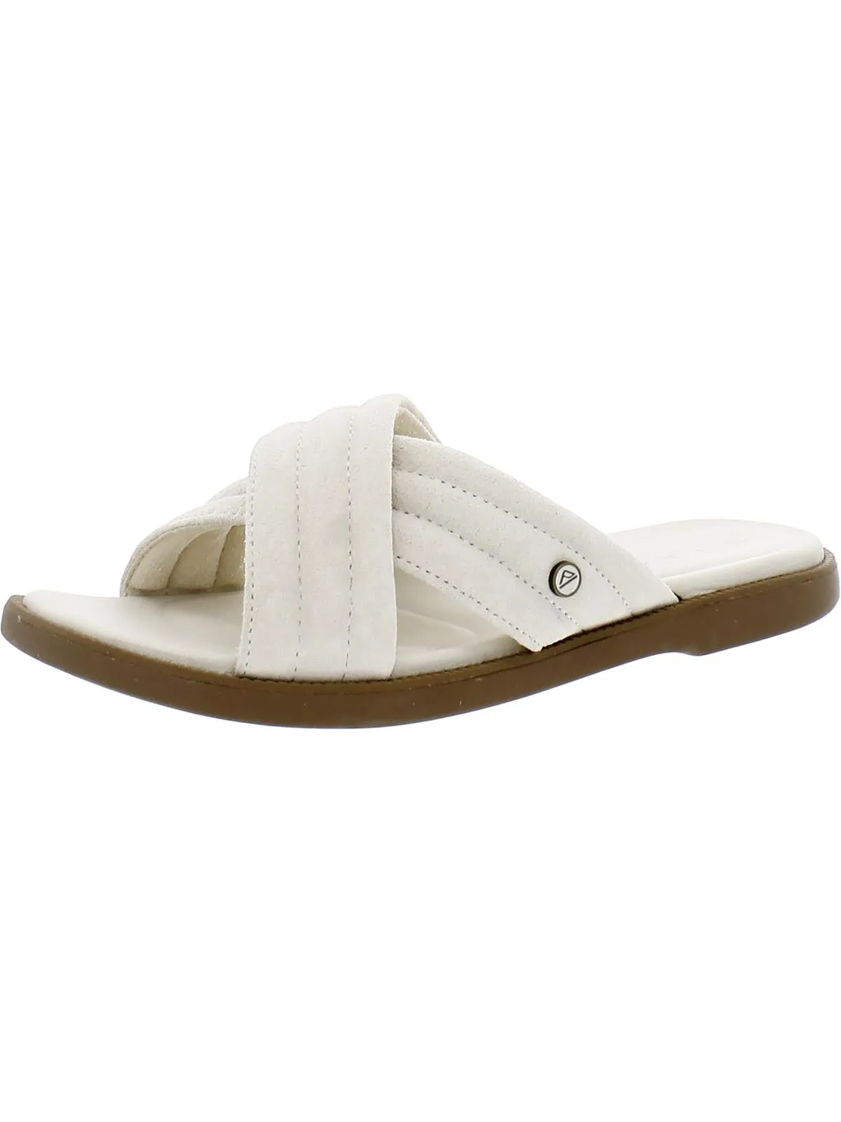 Lofty Lux X Womens Leather Square Toe Slide Sandals