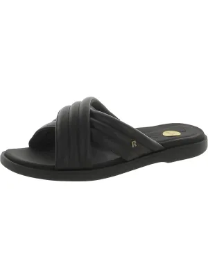 Lofty Lux X Womens Leather Square Toe Slide Sandals