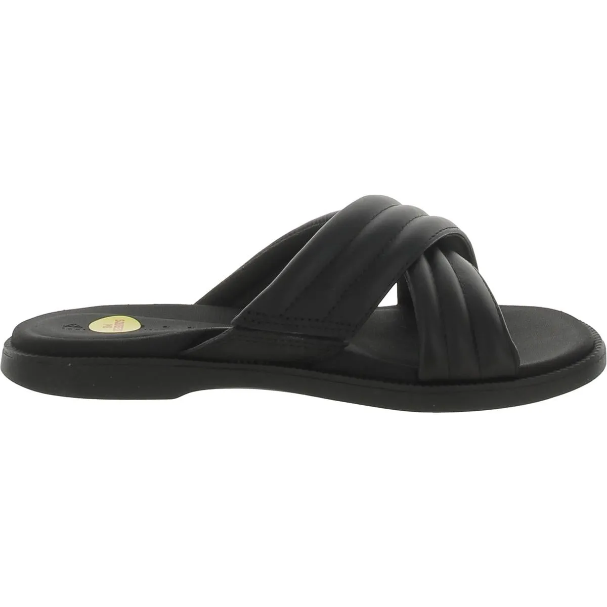 Lofty Lux X Womens Leather Square Toe Slide Sandals