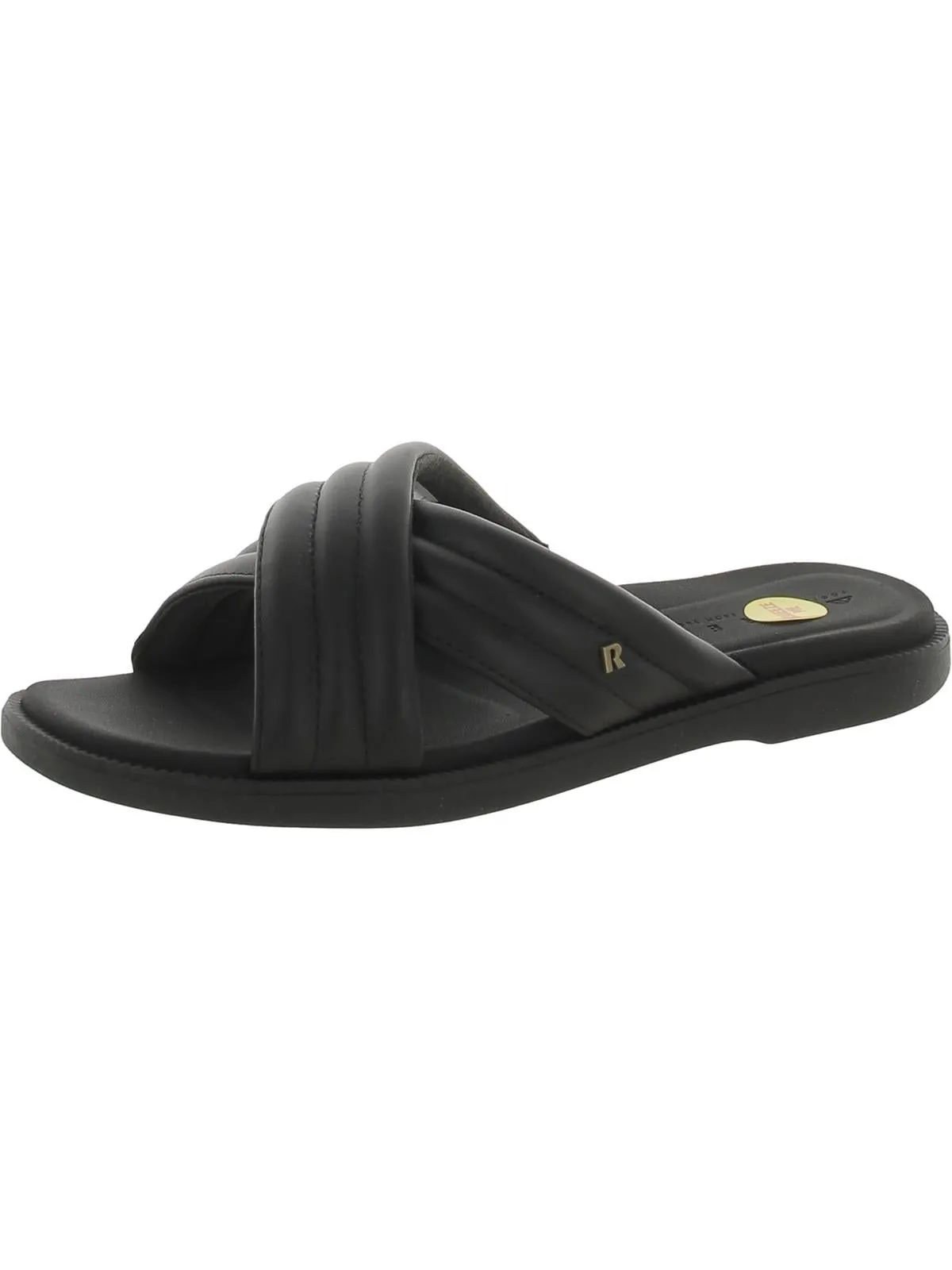 Lofty Lux X Womens Leather Square Toe Slide Sandals