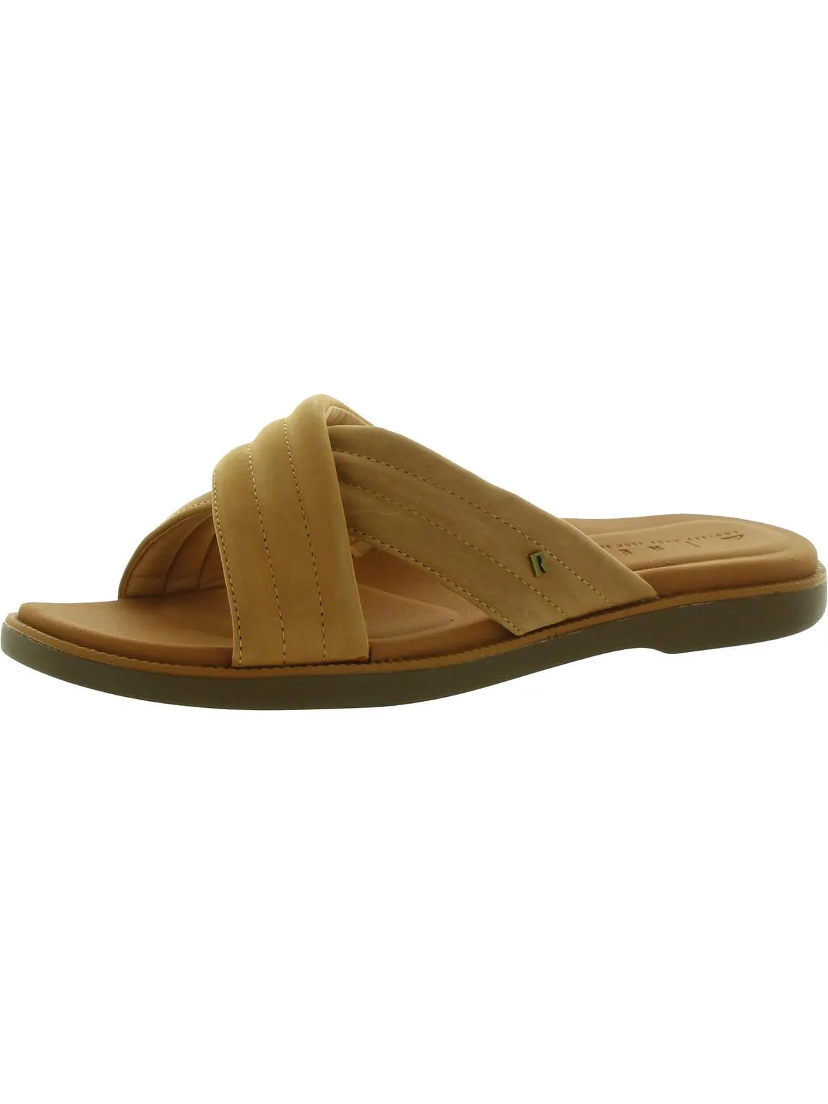 Lofty Lux X Womens Leather Square Toe Slide Sandals