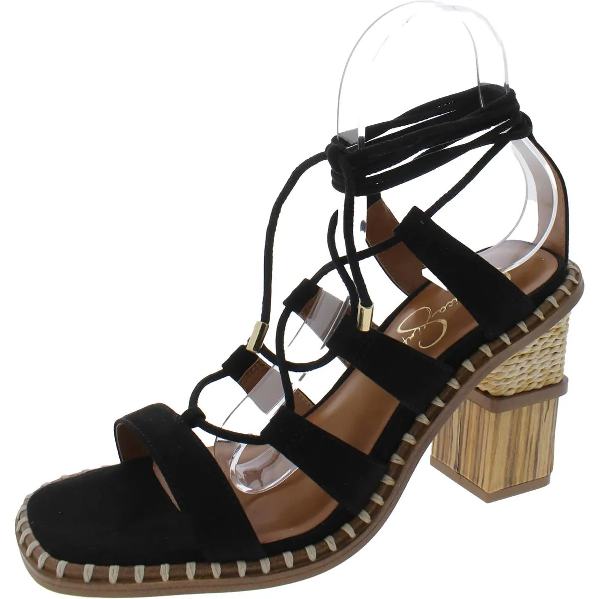 Lonor Womens Microsuede Faux Suede Heels
