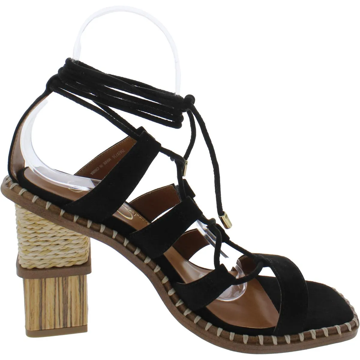 Lonor Womens Microsuede Faux Suede Heels