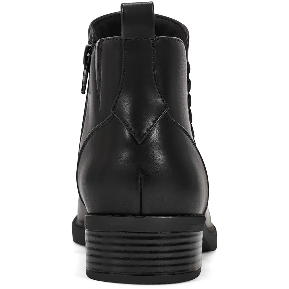 Lorand Womens Faux Leather Zip Up Ankle Boots
