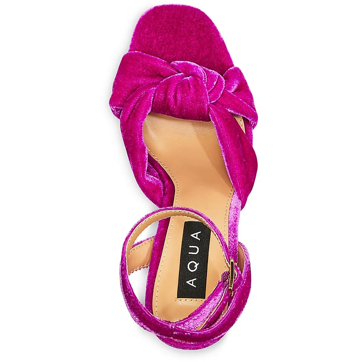 Lory Womens Velvet Square Toe Heels